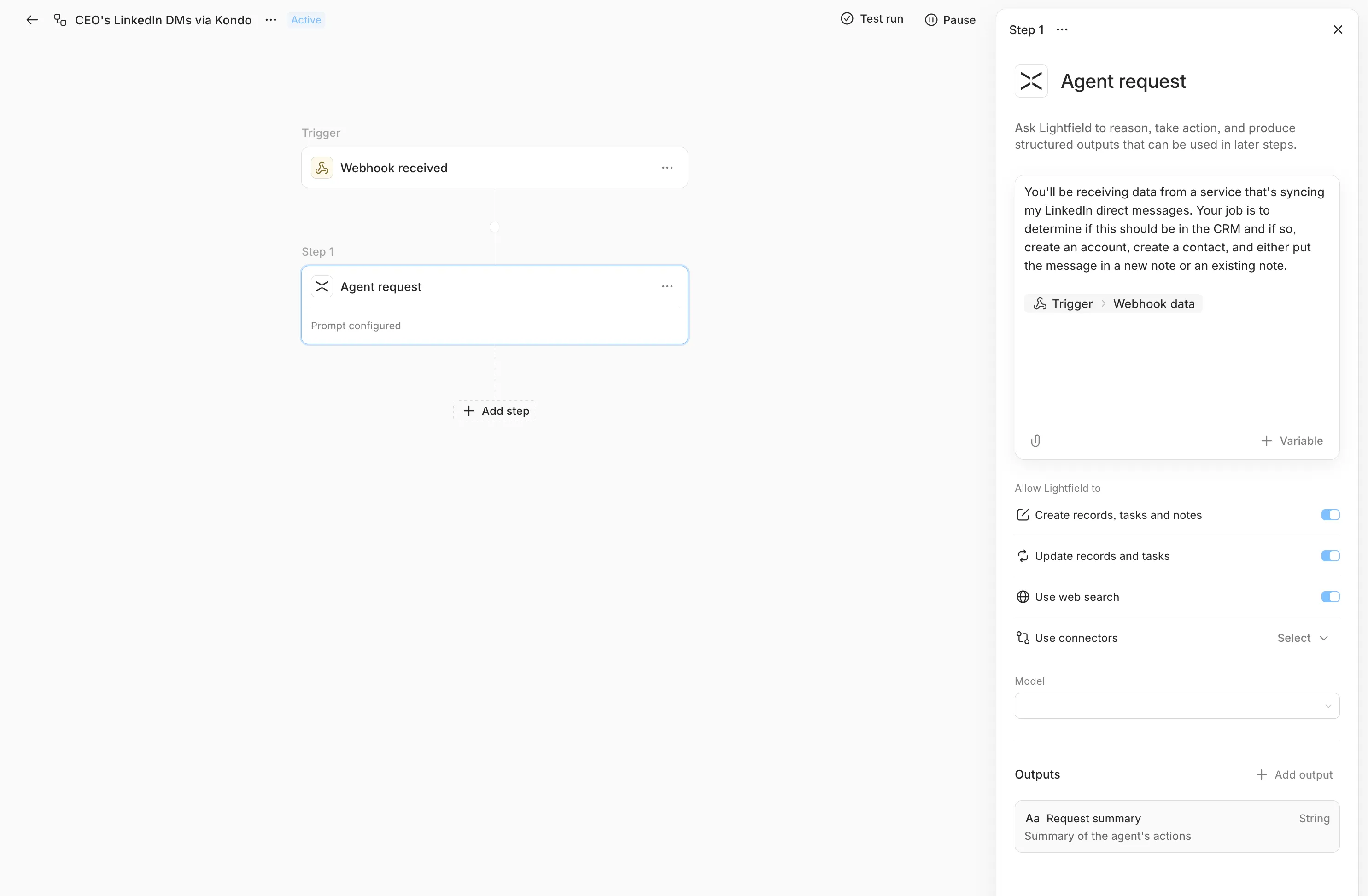 kondo webhook configuration